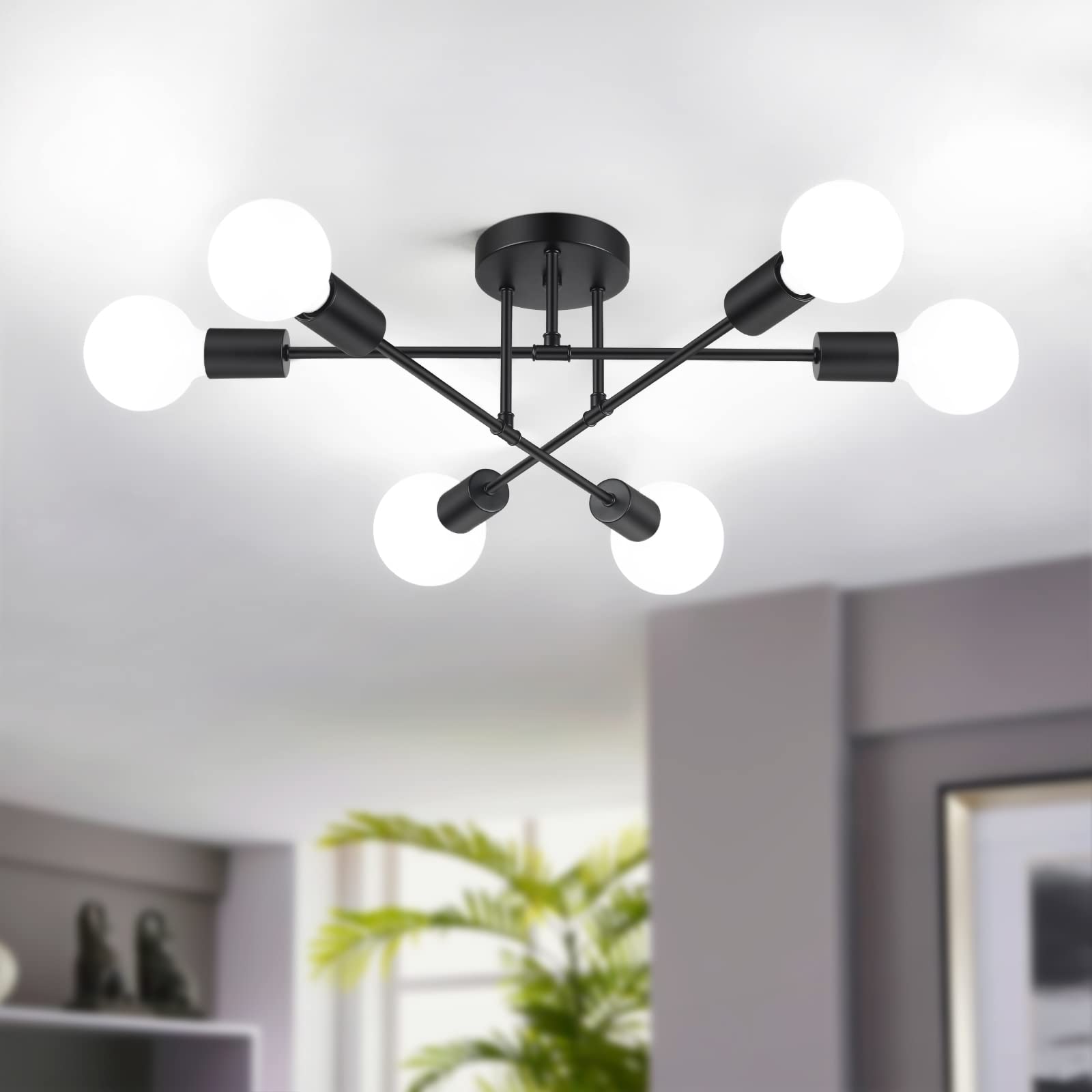 TSINYE Illumination Wrought Iron Glass Ceiling Lamp Lampshade Living Room Bedroom Led Chandelier Nordic Minimalist Ceiling Light