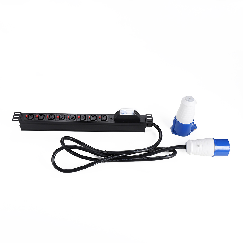Базовый IEC 1U Универсальный PDU 6 Way 1U PDU с автоматическим выключателем 32A