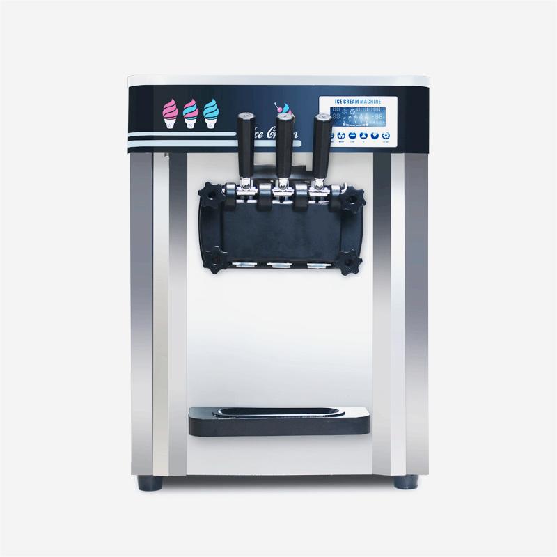 Automatic Soft Ice Cream Machine 220V New Condition for Restaurant Food Shop Manufacturing Plant Use with Gearbox Core Component