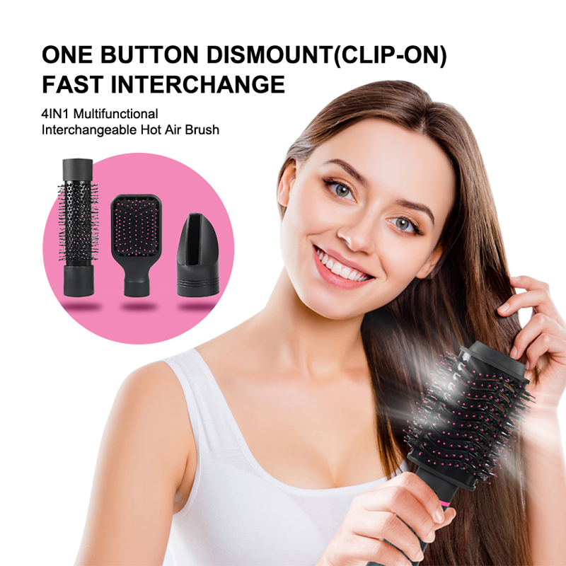 One Step Hair Dryer Volumizer Hot Air Brush 3 in1 Styling Brush Styler Negative Ion Hair Straightener Curler Brush for All Hair