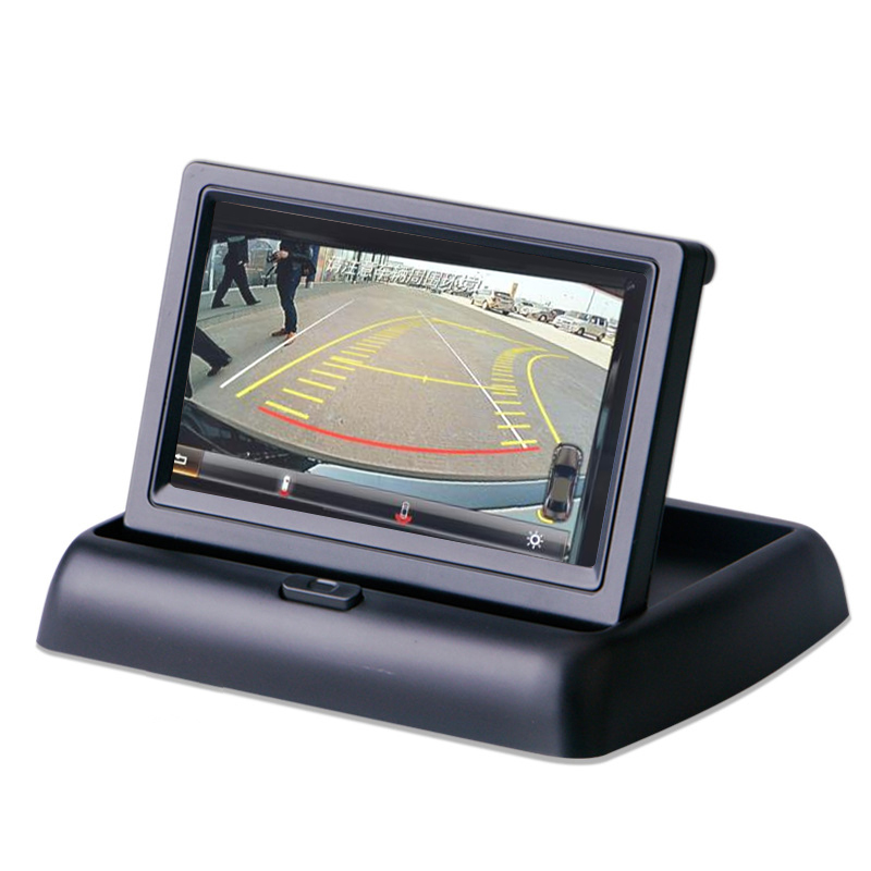 Зеркало заднего вида 4,3 складной tft lcd монитор заднего вида автомобиля