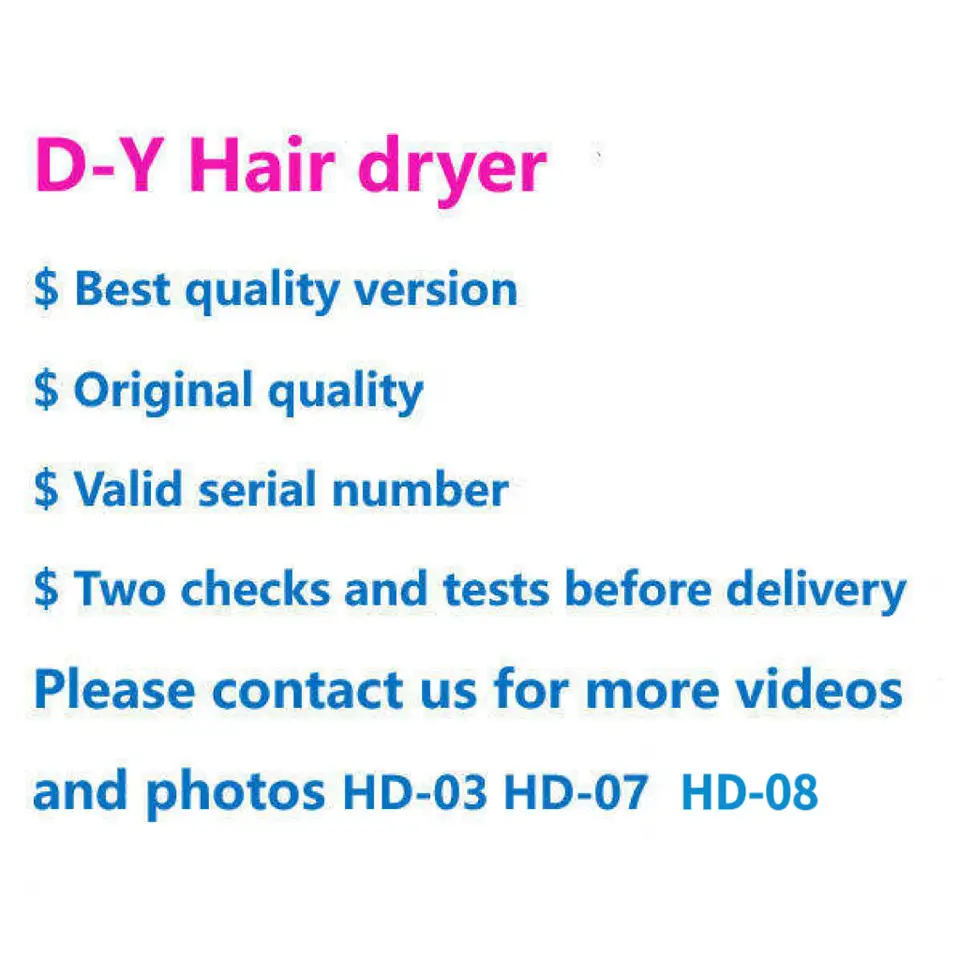 Dy Hd08 Hd07 Hd03 фен для волос с аксессуарами для фена для ухода за волосами