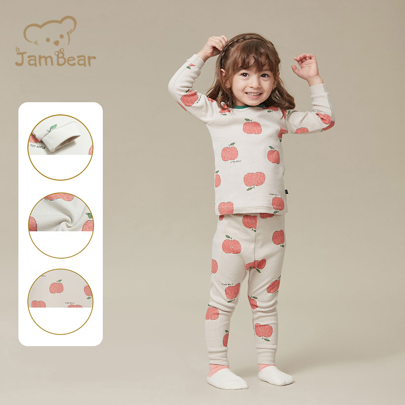 JamBear organic cotton baby pajamas clothes 1 years sbaby pajamas baby pajamas 2 pieces Underwear Clothes Suits