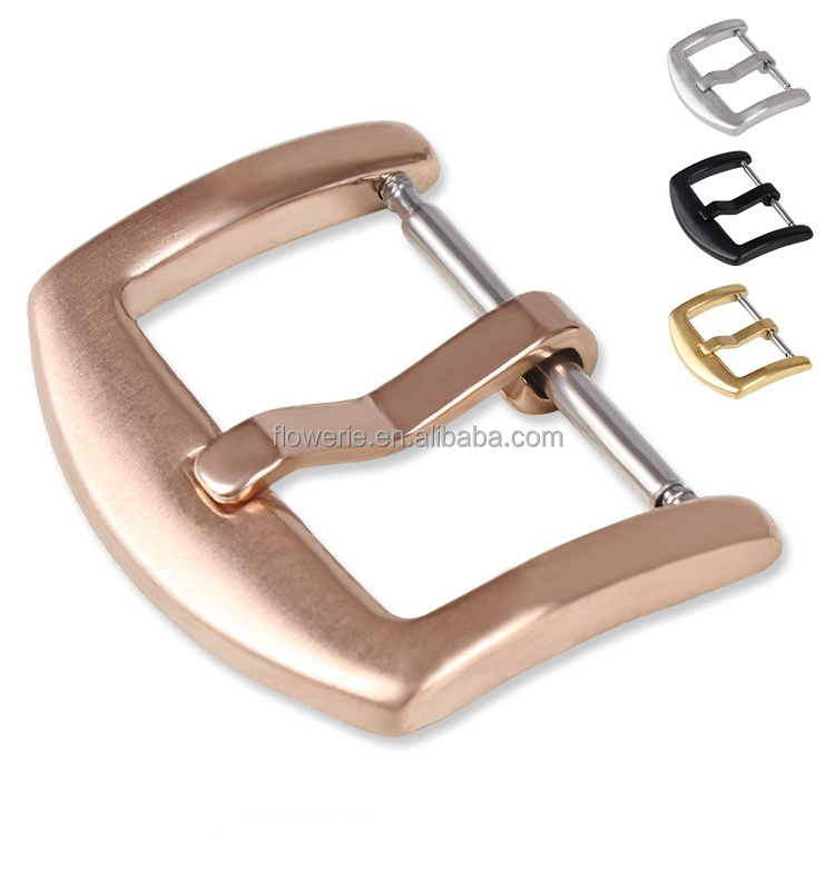 Застежка из нержавеющей стали 316L для браслета часов Wellfit, сменная Пряжка матового ремешка для часов 16 мм 18 мм 20 мм 22 мм 24 мм