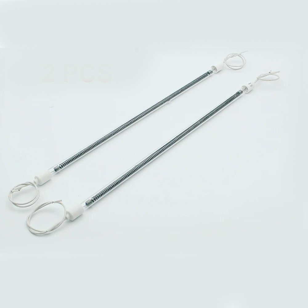 4pcs 460mm Heater Lamp For A3 DTF Oven Film Powder Dryer Heating Component Heat Quartz Pipe Carbon Fiber Heating Wire Glass Tube