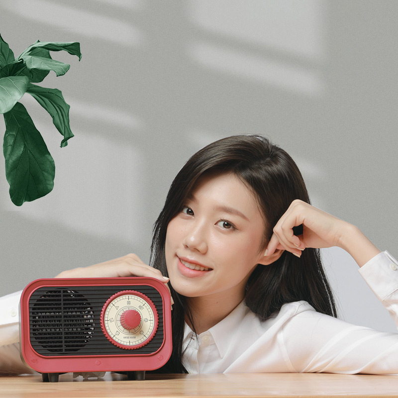 Portable table air duct type elegant heater fan electric for indoor use