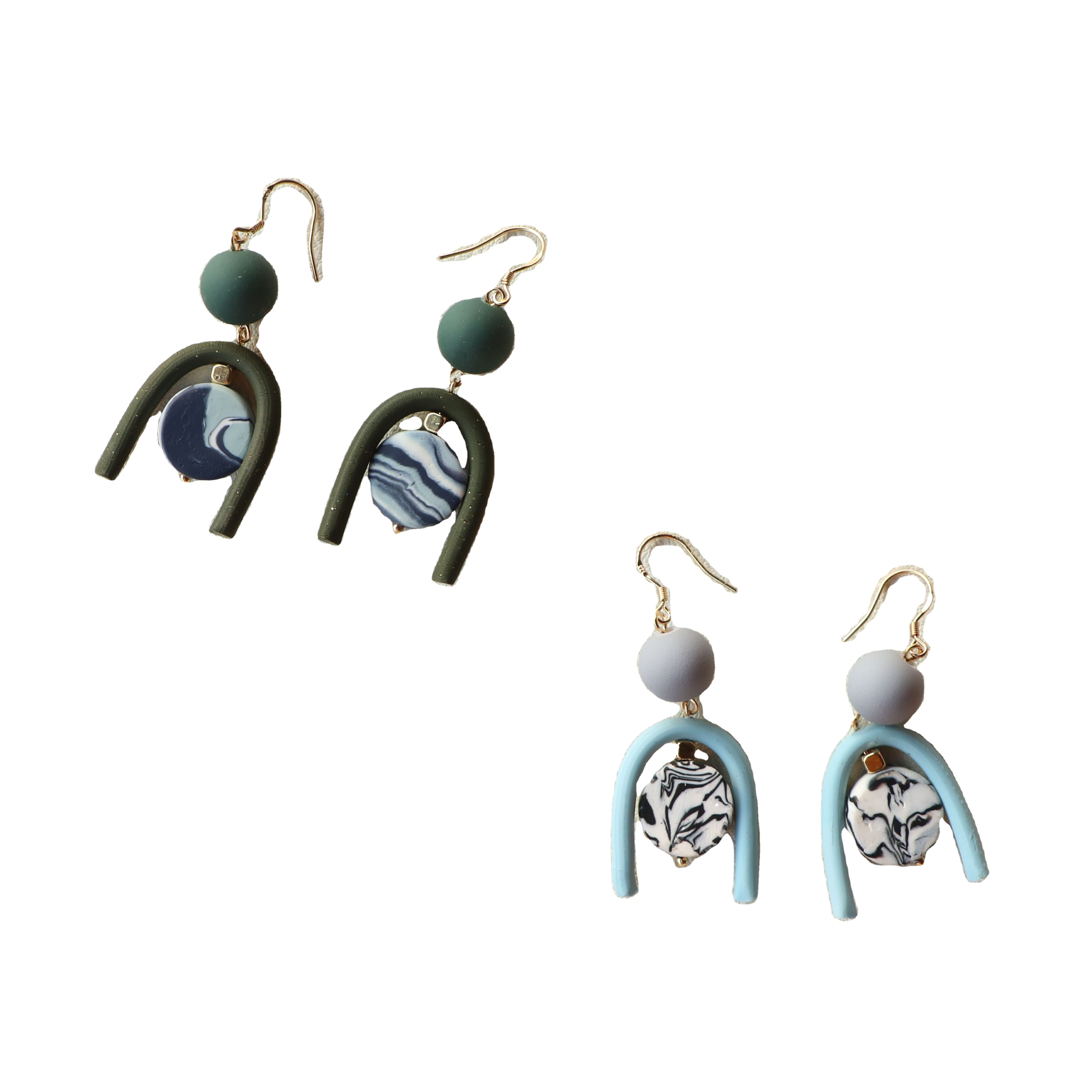 New fashion clay earrings for ladies design sense resin romantic cute minimalist earrings