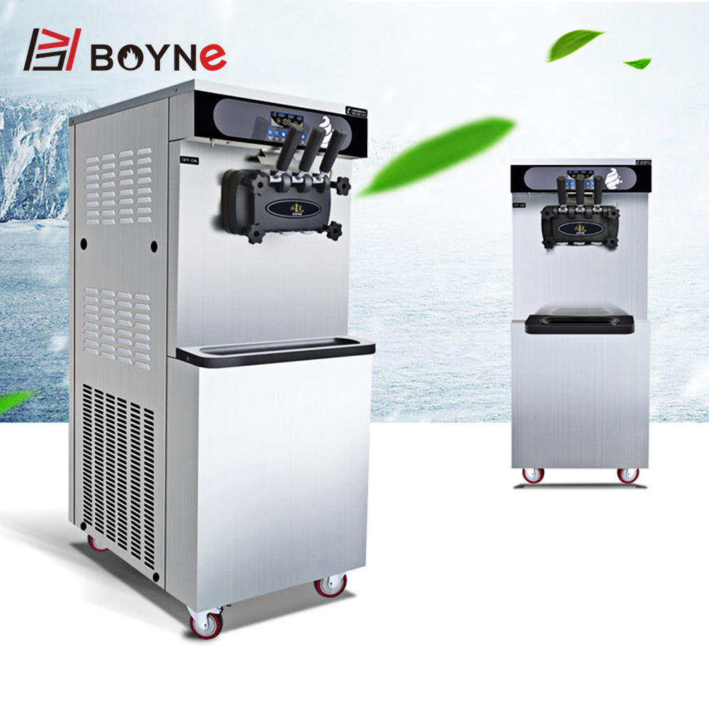 Boyne кухонный продукт автоматическая машина для приготовления мороженого Настольный Замороженный Йогурт мягкий конус машина для производства мороженого для Mcdonald