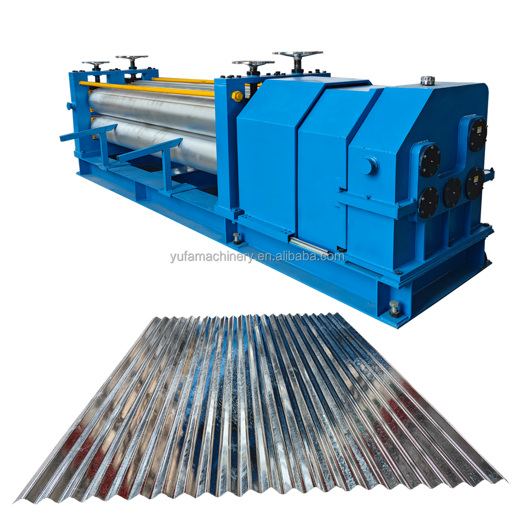 High-efficiency Thin Steel Barrel Corrugated Roof Panel Automatic Bending Machine Production Line