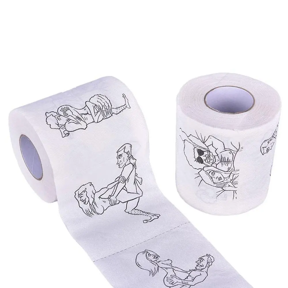 Creative Toilet Paper Rolls Funny Joke Numbers Sexy Girls Bath Tissue Bathroom