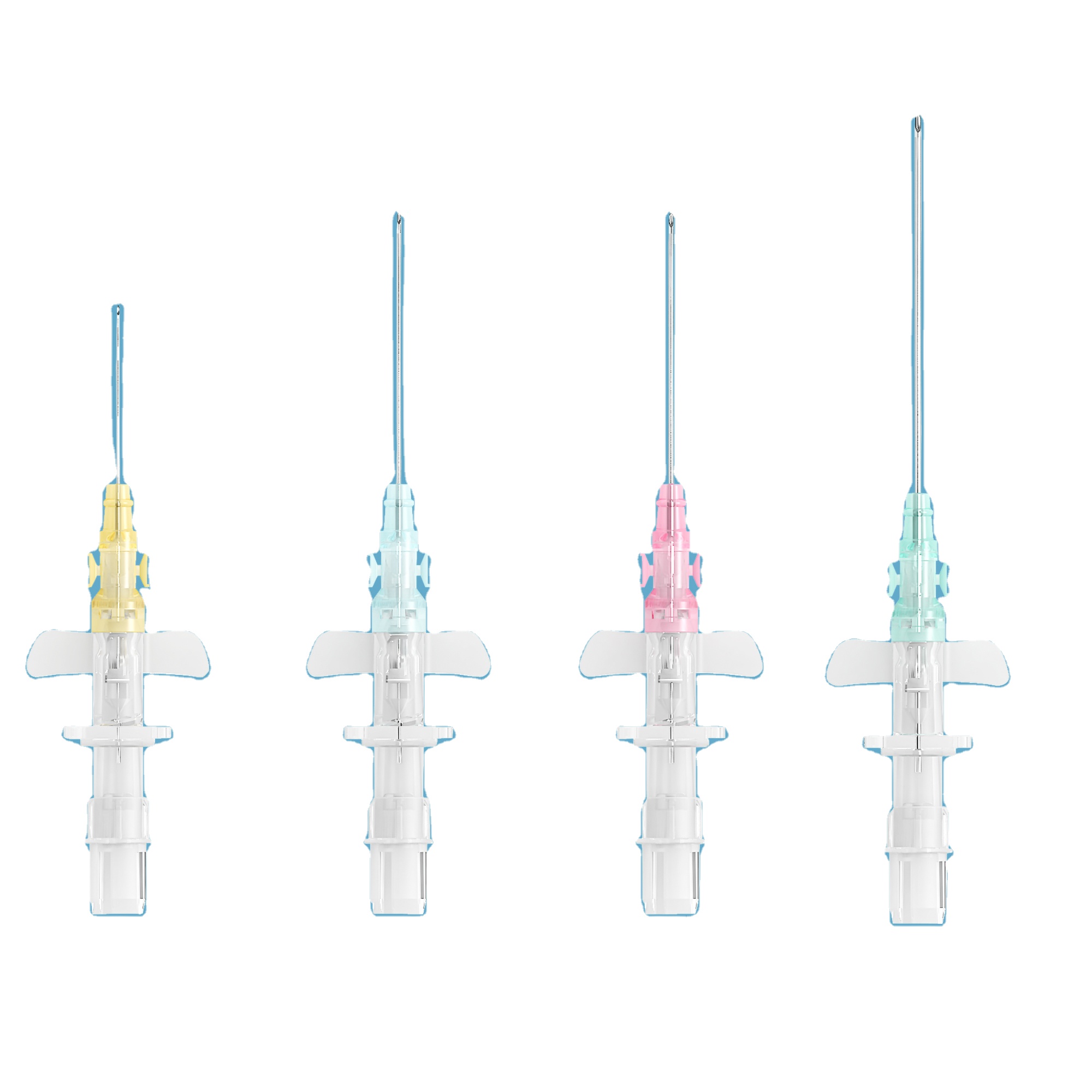 India Manufacturer Medical Sterile 18G 20G 22G 24G Iv Cannula With Wings With Port