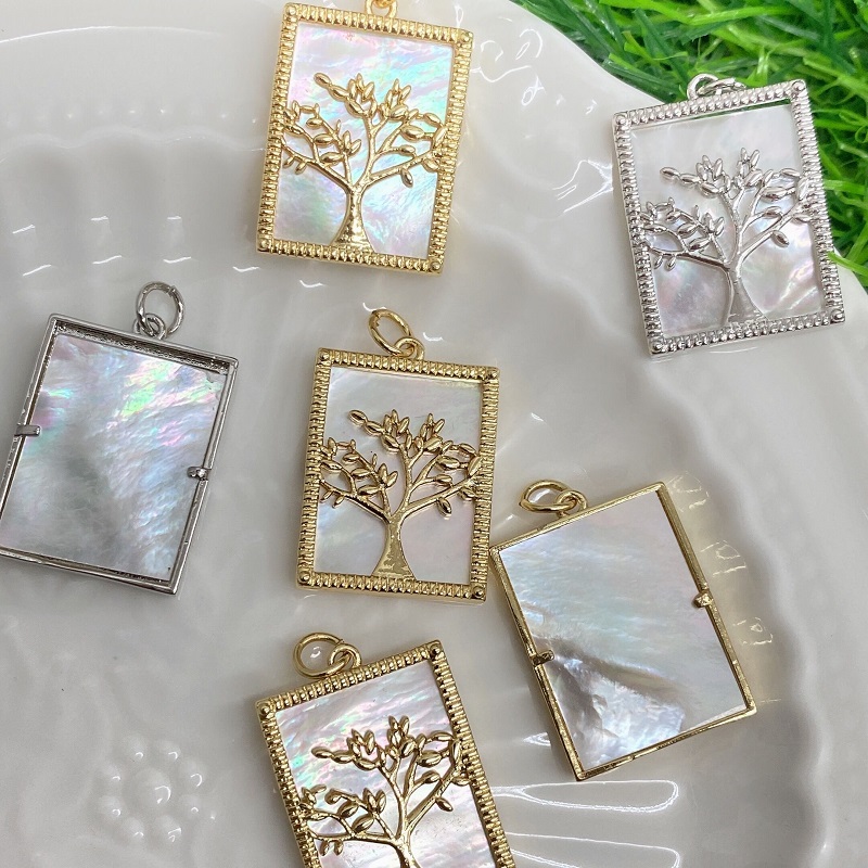 Dainty Handmade DIY Tree Of Life Bracelet Ideas Jewelry DIY Family Tree Palm Tree Connectors Spacer