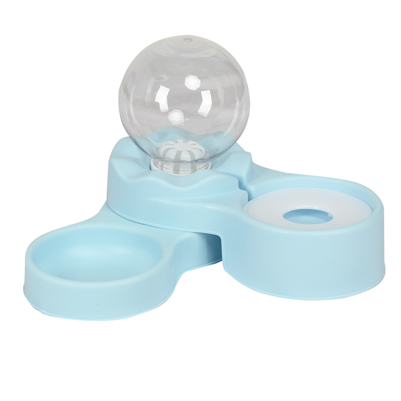 Multi-function Portable Sublimation Raised Double Feeder Drinking Water Food Dog Cat Pet Bowl
