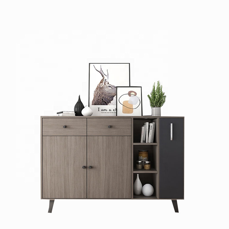 Nordic Side Cabinet European Furniture Dinning Room Furniture Wooden Cabinet Contracted Furniture