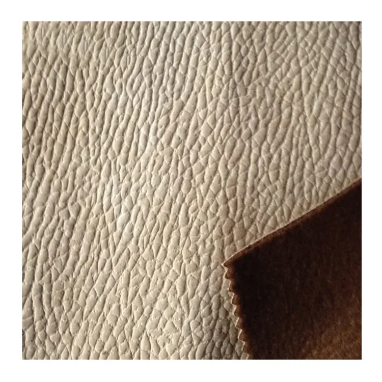100% polyester knitted elephant skin embossed suede fabric custom for sofa