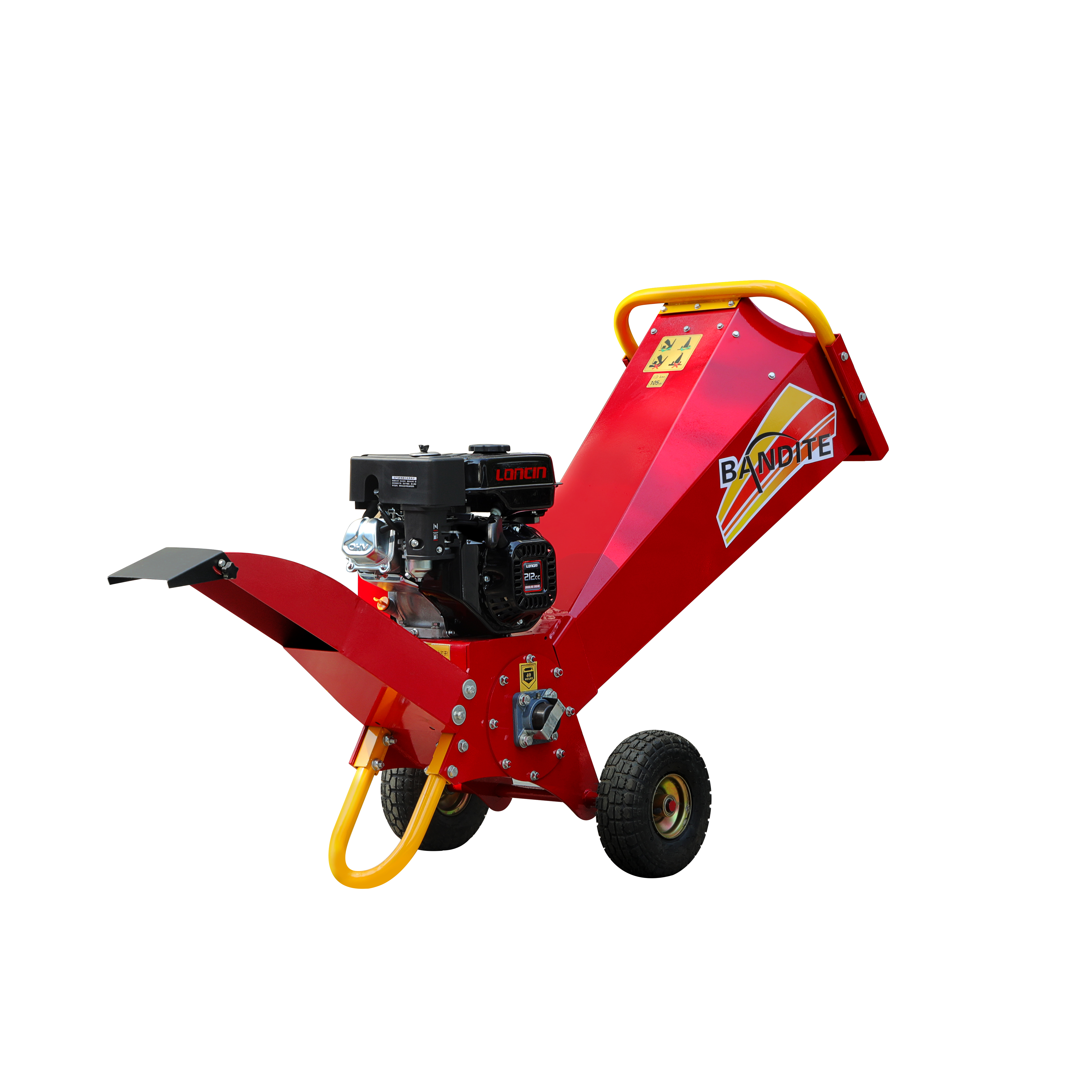 4.4HP/4.2HP бензиновый измельчитель древесины с прицепом