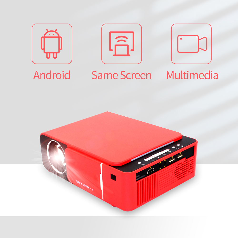 Unic T6 Wireless Wifi Mini Portable Projector 3000Lms 1280*720 Full Led Home Cinema Miracast/Airplay Projector