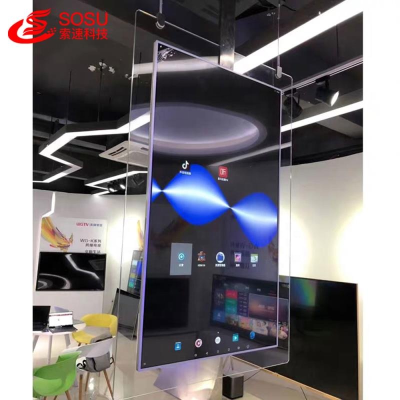 55 дюймов OLED/светодиодный подвесной Двусторонняя digital signage indoor-рекламы ЖК-экран