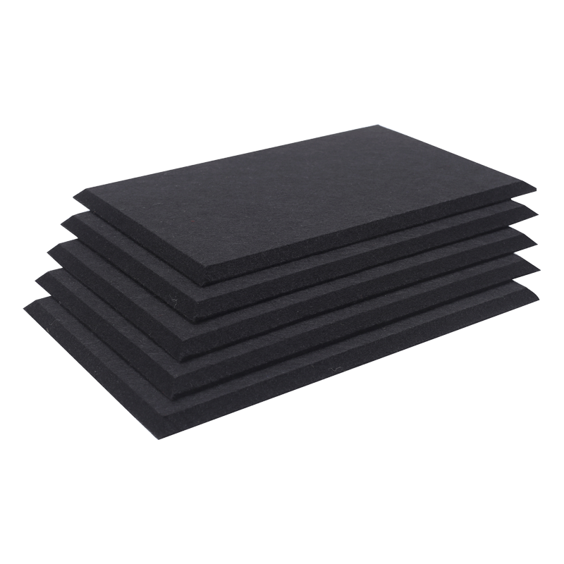 12mm Flame Retardant Soundproof theatre Polyester Fiber Wall Decoration PET Acoustic Panels For Cinema