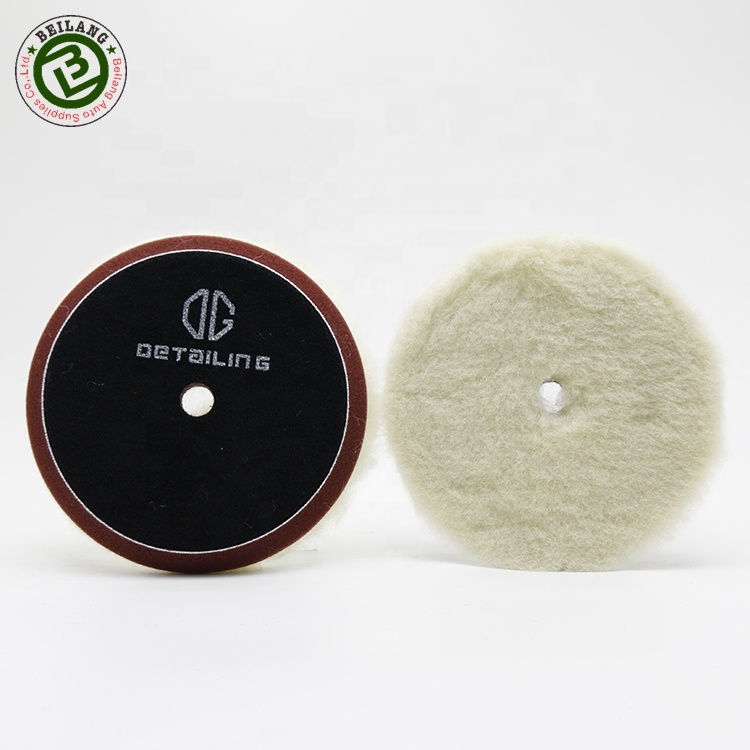 Long Wool 150mm Heavy Cutting Car Polishing Wool Buffing Pads