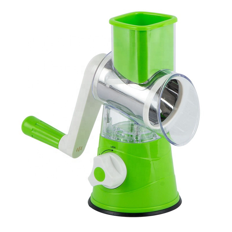 Kitchen tabletop Manual Grater Kitchen slicer Vegetable Mandoline Drum Rotary Cheese Grater