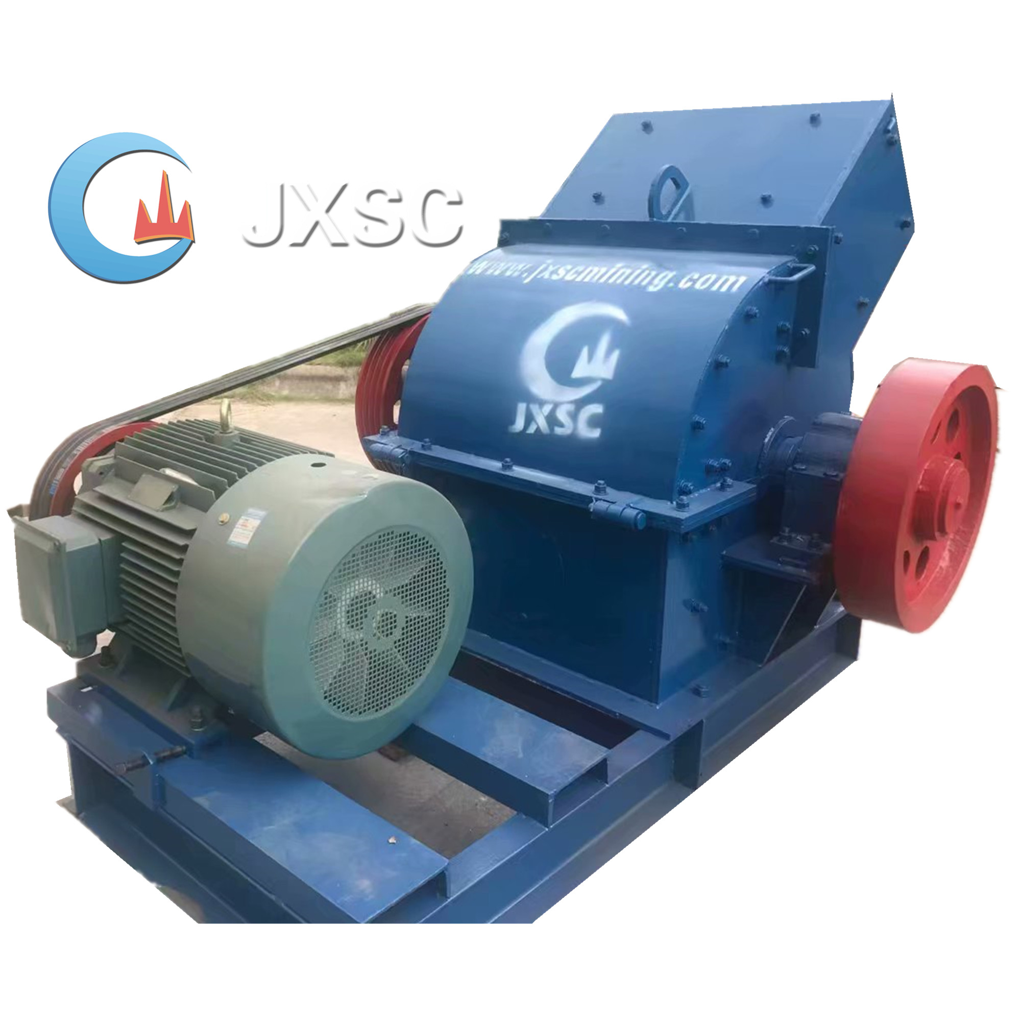 High Performance River Stone Sand Powder Making Hammer Crusher for Gold Mining