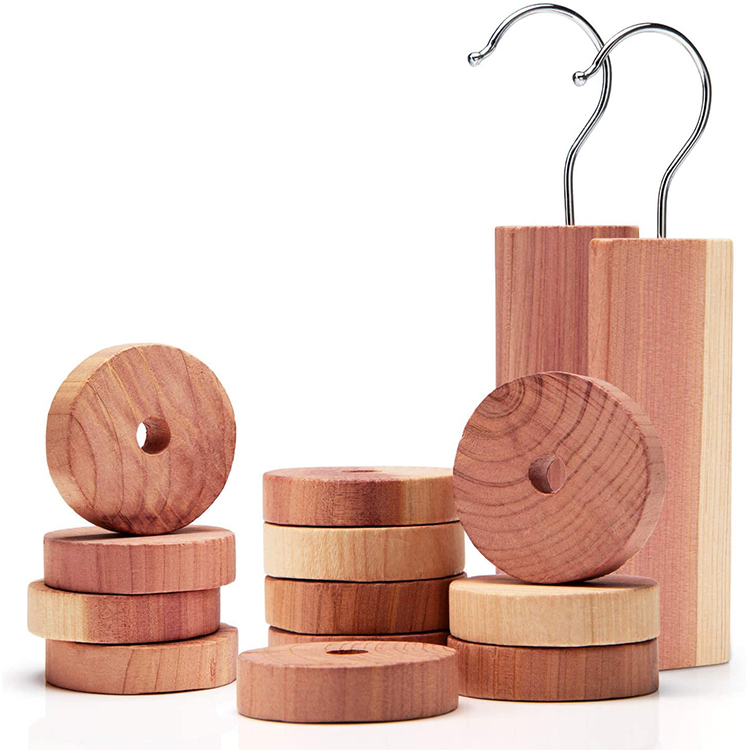 2021 Kindome Customized Aromatic Cedar Wood Rings and Cedar Hang Ups