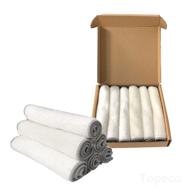 Topeco Hot Selling Bamboo Household Clean Reusable Organic Natural Towel Bamboo Dish Cloths