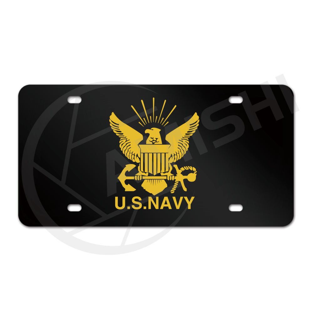 U.S.NAVY USA size decorative aluminium alloy custom decorative license plat used cars usa