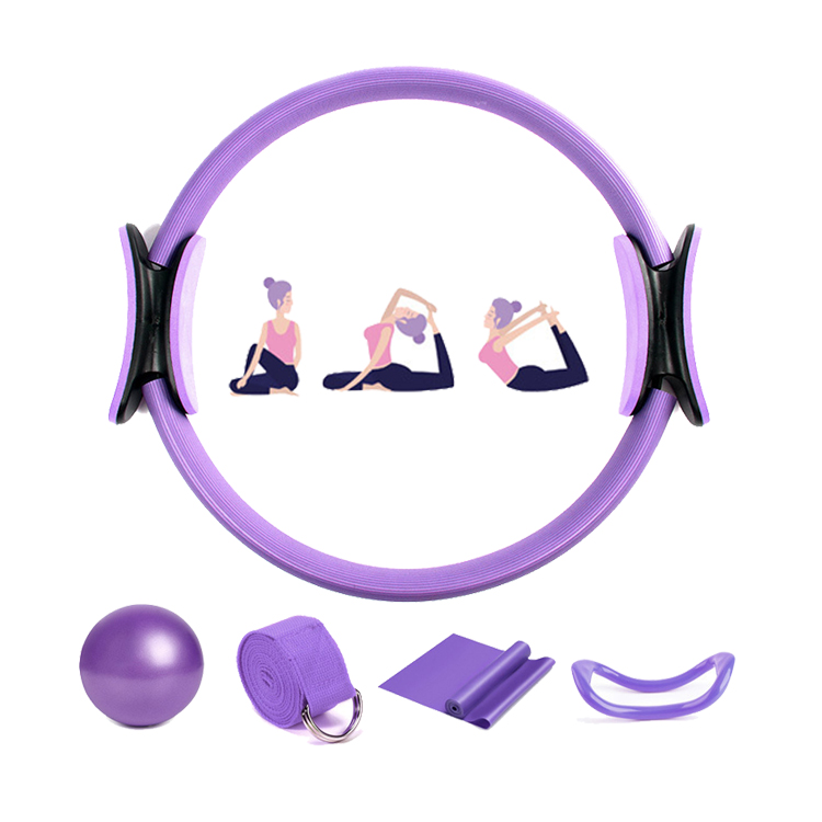 5pcs yoga круг шорты с эластичным поясом и Йога кольцо мяч для пилатеса тренировочные костюмы комплект