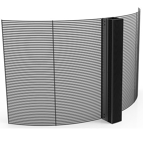 P2.6-5.6, P3.9-7.8 HD and flexible pantalla transparent LED screen best using for window shops and retail stores.