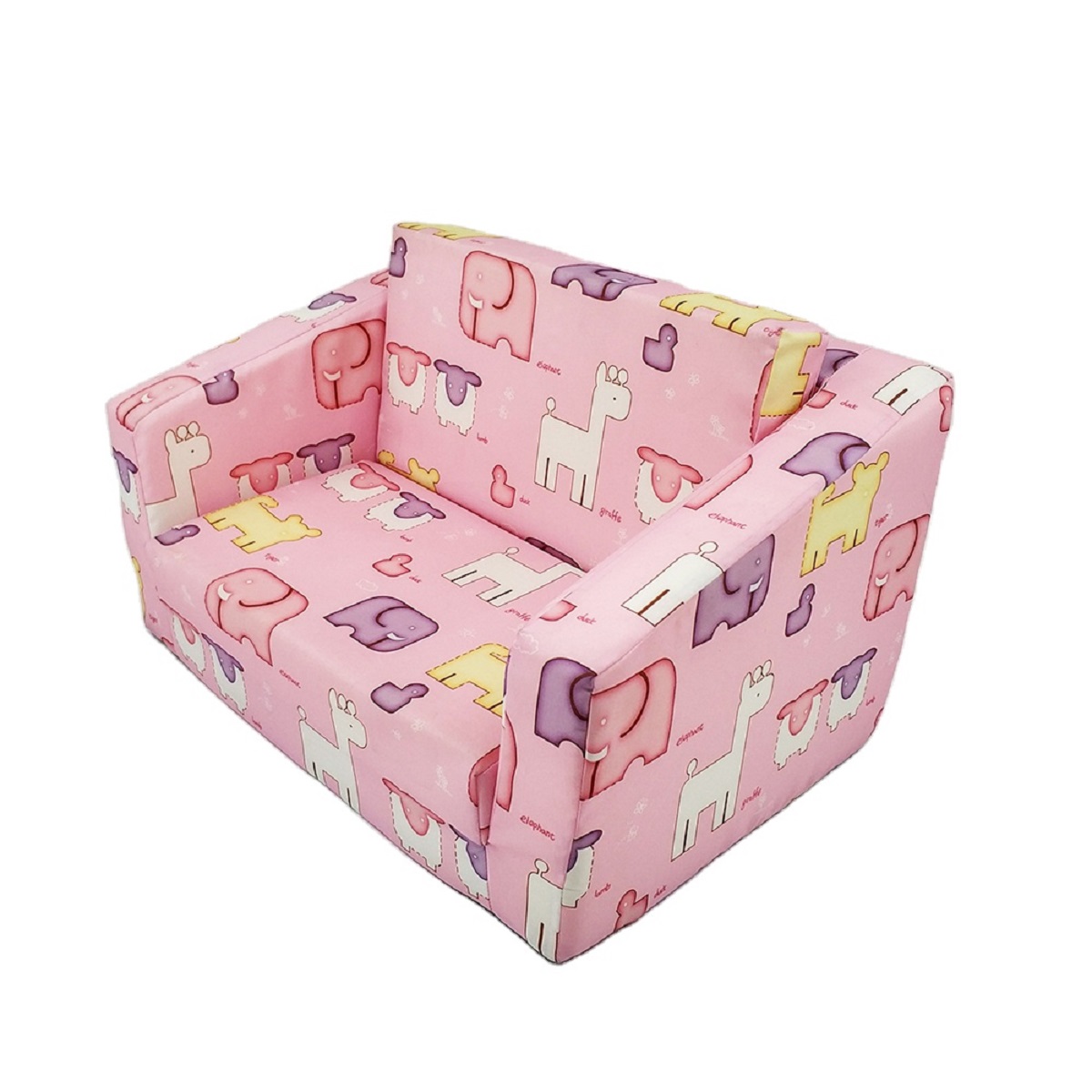 2-in-1 Flip Open Couch/Sleeper for Kids Kid's Furniture for Ages 18 Months and Up