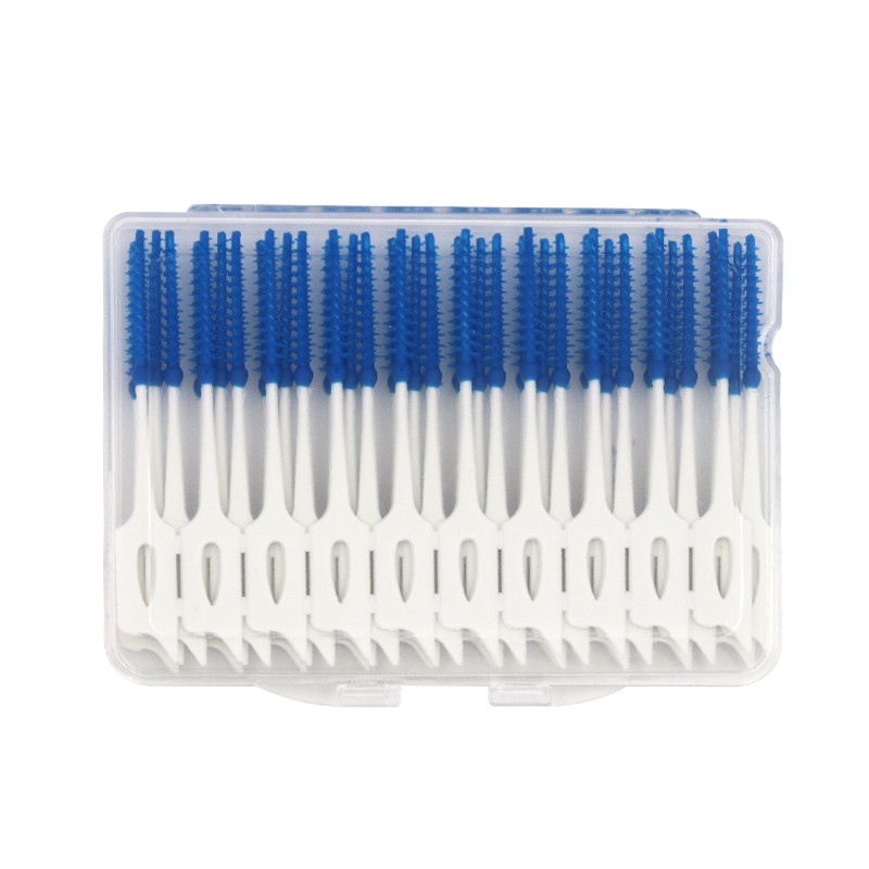 approved Oral cleaning L type bamboo interdental brush orthodontic tooth brush