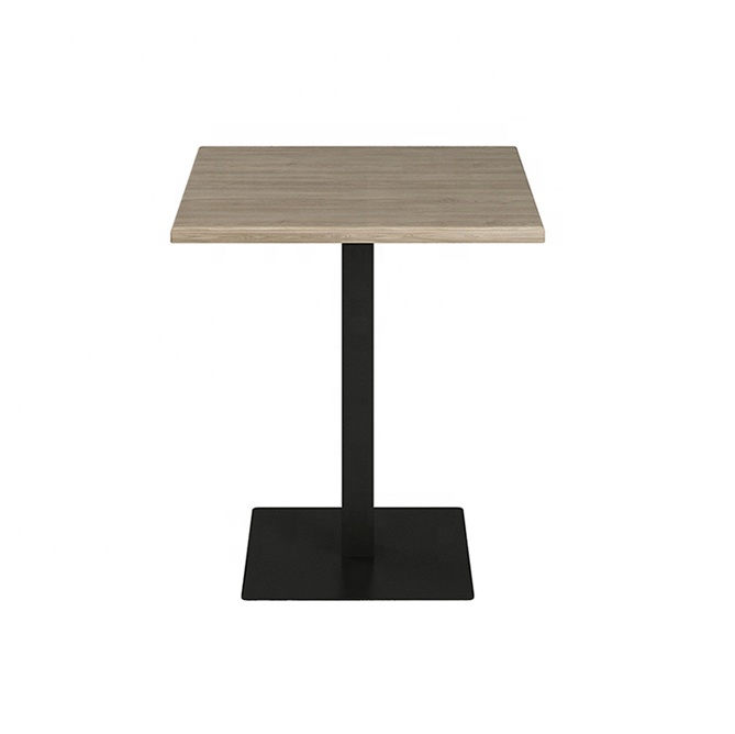 (SP-RT009) Hot sale good quality coffee shop commercial furniture square modern wooden restaurant tables