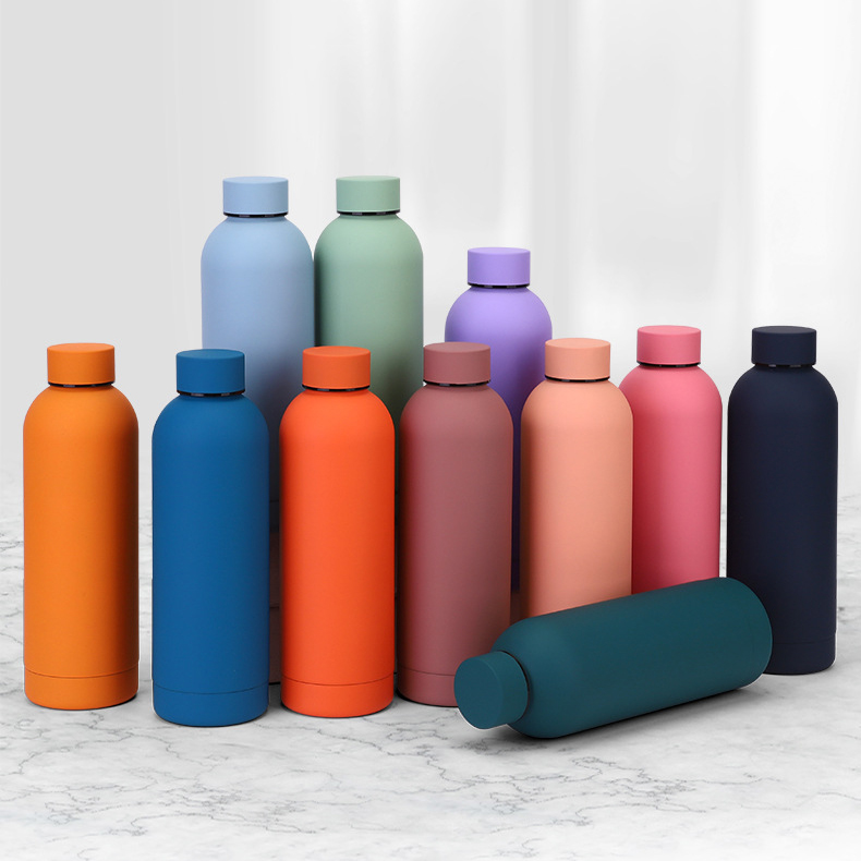 XQ211 Wholesale 350ml 500ml 750ml 1L Drinking Metal Insulated Double Wall Stainless Steel Sports Water Bottle