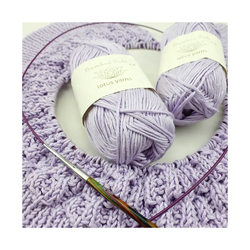 Lotus Yarns colored plant yarn 100% bamboo hand knitting yarn for sweater/scarf/dress