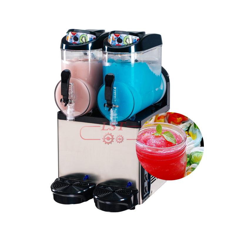 commercial 2 tank 10L slush machine frozen drink slush machine for sale
