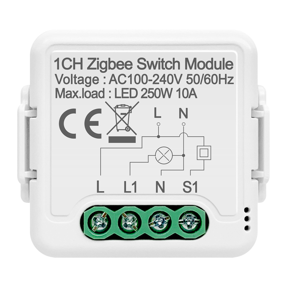 Умное световое реле Tuya, настенный интеллектуальный модуль Zigbee с переключателем, 2 Gang Zigbee 3,0, умный световой переключатель, релейный модуль