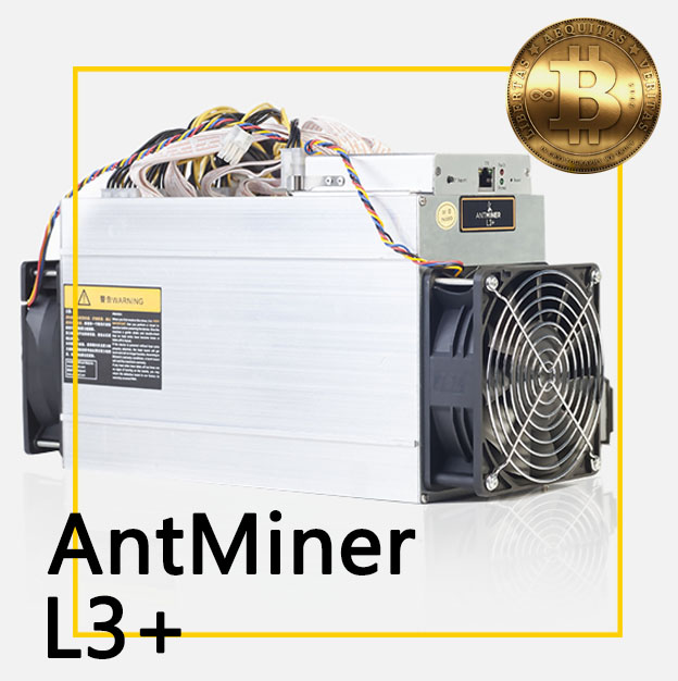 Ltc L3+ Ltc Litecoin Bitmain Miner Asic Mining Machine L3 + 504mh/s Scrypt 800w Blockchain Miners Antminer L3 With Power Supply