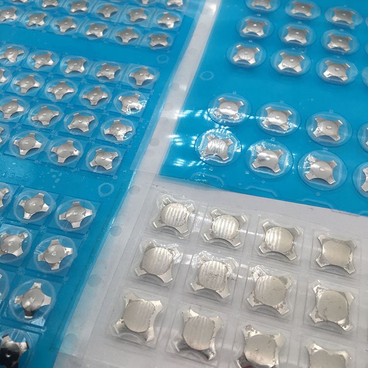 Металлический кнопочный купольный мембранный переключатель Pcb 5 мм, металлический купольный лист 6 мм, металлический купольный переключатель 10 мм