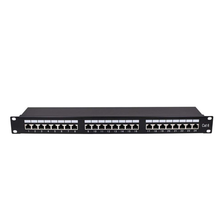 China factory 19inch 1U S/FTP shielded 24 port keystone blank patch panel