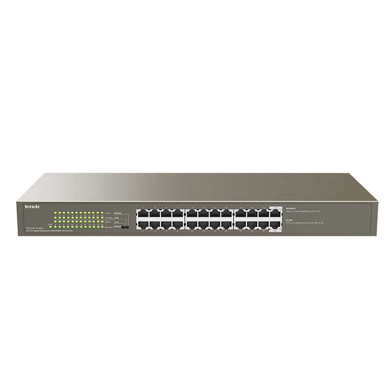 Tenda TEG1124P-24-250W 1000M PoE 24 порта Gigabit AP IP Camera Ethernet Switch