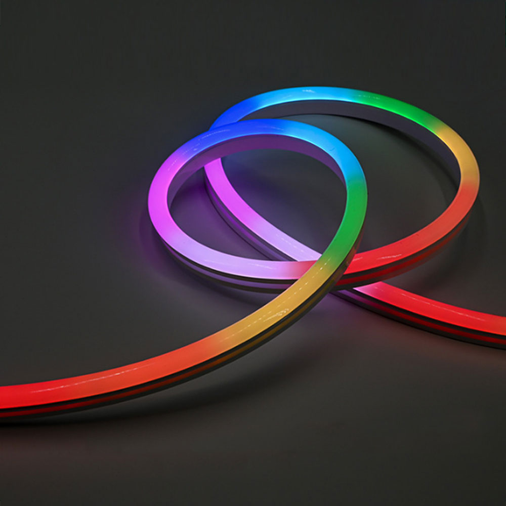 Неоновая светодиодная RGB-лента, 8 мм, водонепроницаемая, IP67, 14 Вт, 12, 24 В