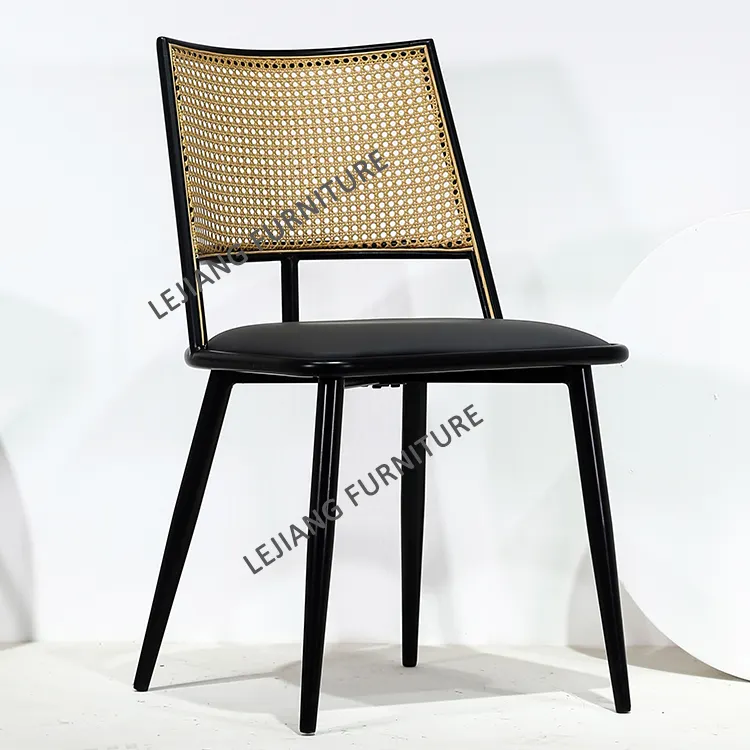 Cheap Wholesale Outdoor Nordic Modern Room LJ1 Rattan Dinning Restaurant Dining Chair For Dining Table Restaurant Dining Room