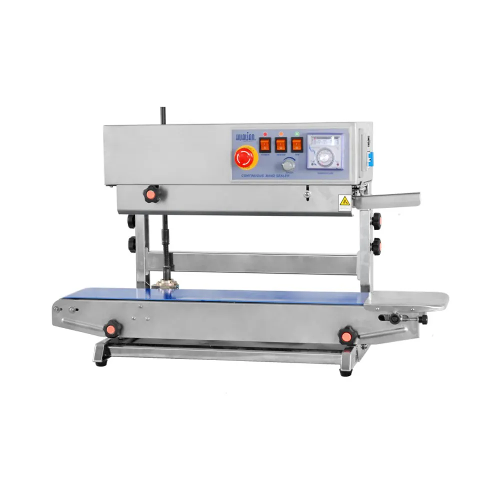 FRB-770II Hualian Heat Plastic Bag Oil Food Pouch Packing Automatic Continuous Band Sealer Seaing Machine