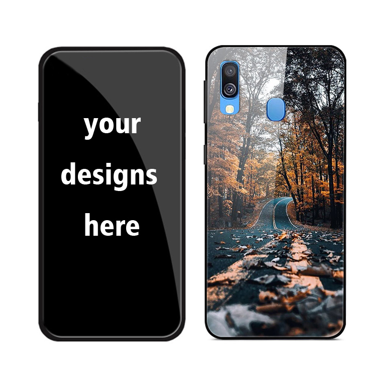 Новый дизайн для Samsung a40 a80 закаленное стекло пользовательские телефонные чехлы Прямая доставка Поддержка
