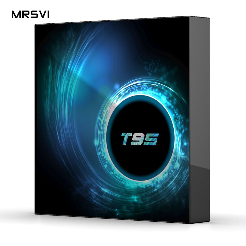 T95 Allwinner H6 четырехъядерный ОС Android 10,0 2 ГБ 4 ГБ RAM 16 ГБ 32 ГБ 64 Гб ROM 2,4G Wifi 100M LAN 6K HD Android TV Box