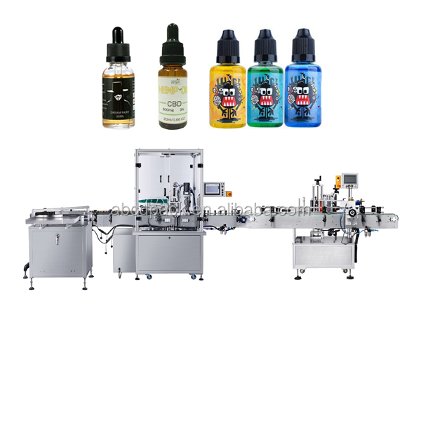 Top Quality Electronic Cigarette E-liquid Vape Bottle Filling Machine Line