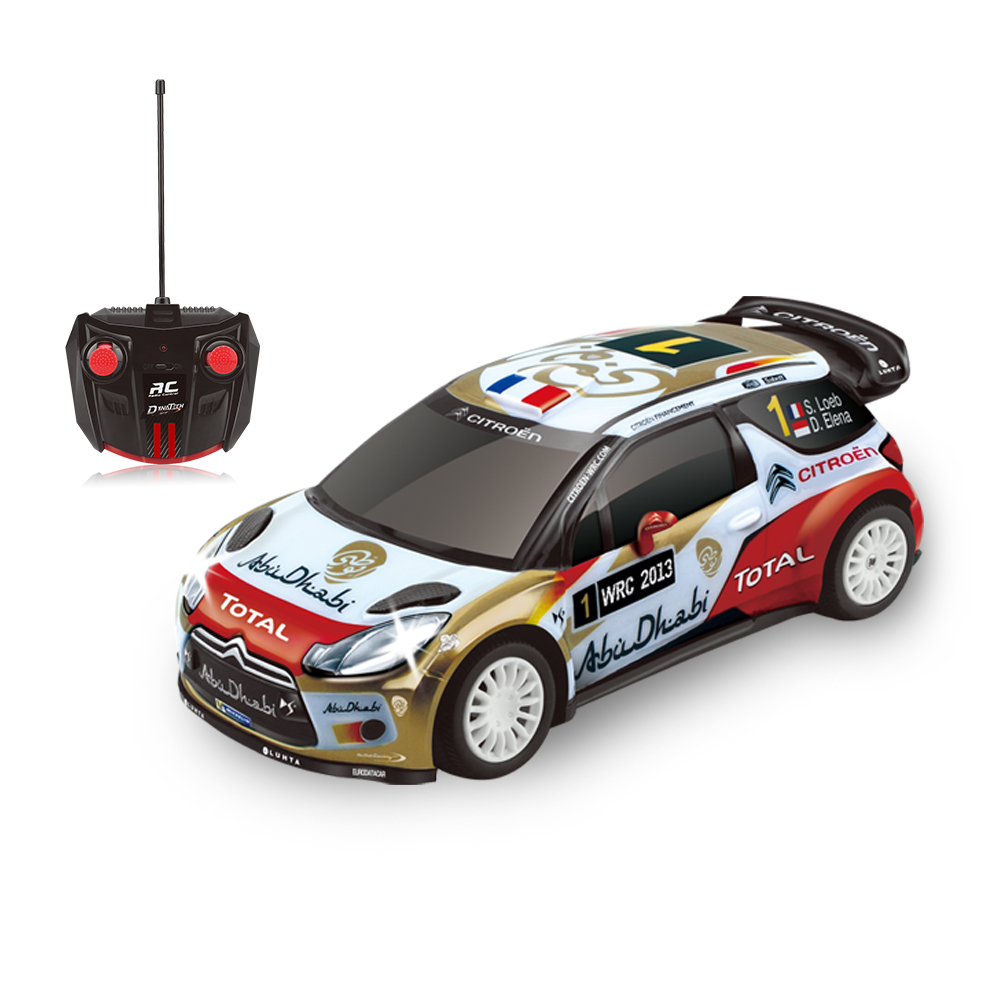 2,4G 1/16 шкала Citroen DS3 WRC, высокая скорость, радиоконтроль, игрушечный автомобиль с дистанционным управлением модель транспортного средства, лицензированный Дрифт ру автомобиль для детей-9 км/ч
