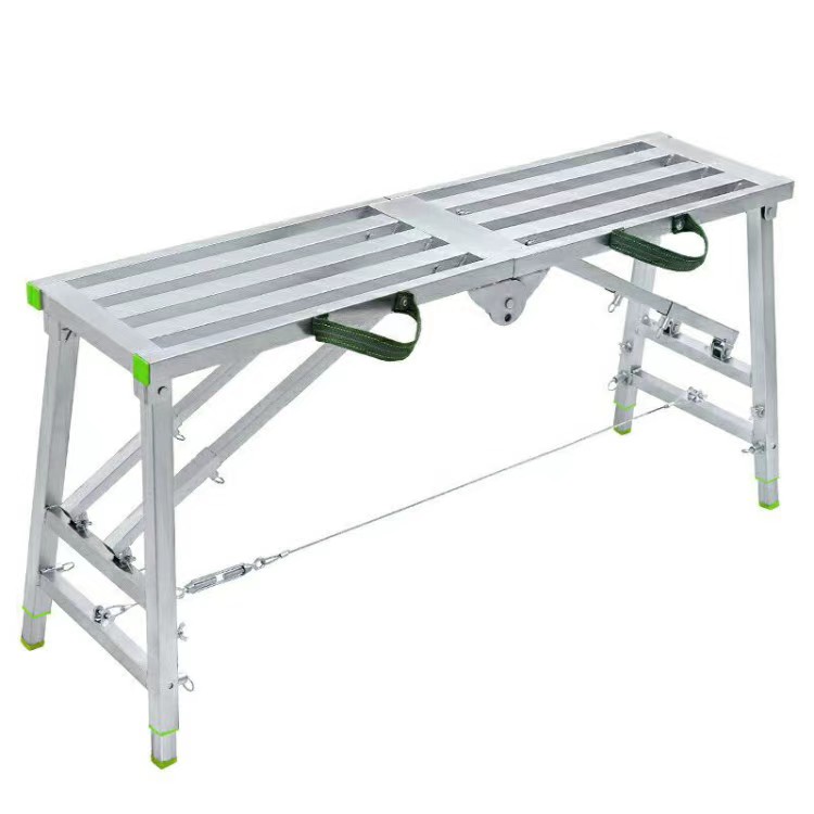 Portable Folding Ladders Scaffold Work Platform Adjustable Height Metal Scaffolding Stage Scaffolding For Interior Decoration